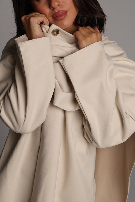 Camille Scarf Jacket - Vanille