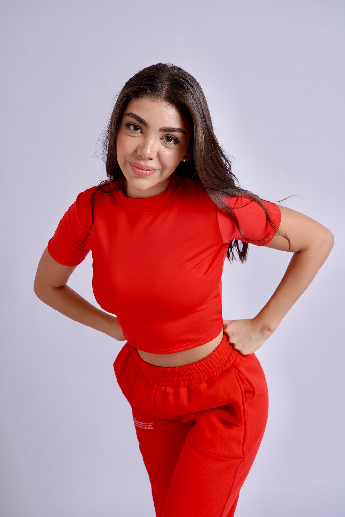 Red Cropped Tee