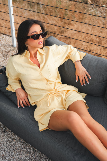 Signature Yellow Linen Chemise