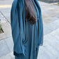 Teal Velvet Abaya