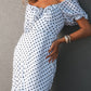 White Polka Dress