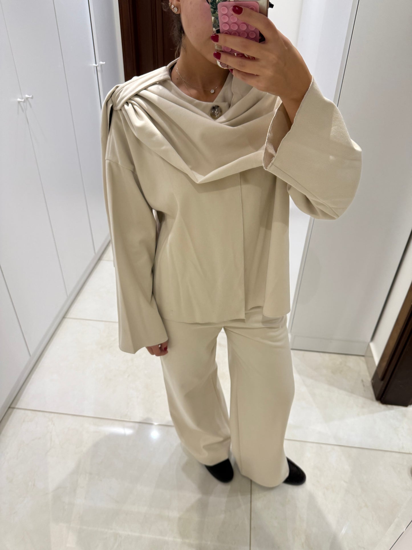 Camille Scarf Jacket - Vanille