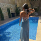 Aegean Sea Maxi Cover-Up Dress