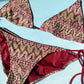 Hibiscus Berry Bikini Top