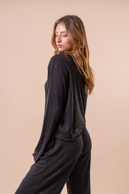 Frosted Frills Set - Black