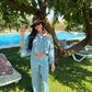 Aegean Sea Poncho Top