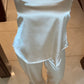 Champagne Muse Strapless Satin Set