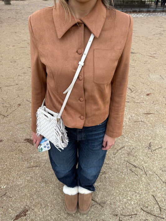 Cognac Suede Jacket
