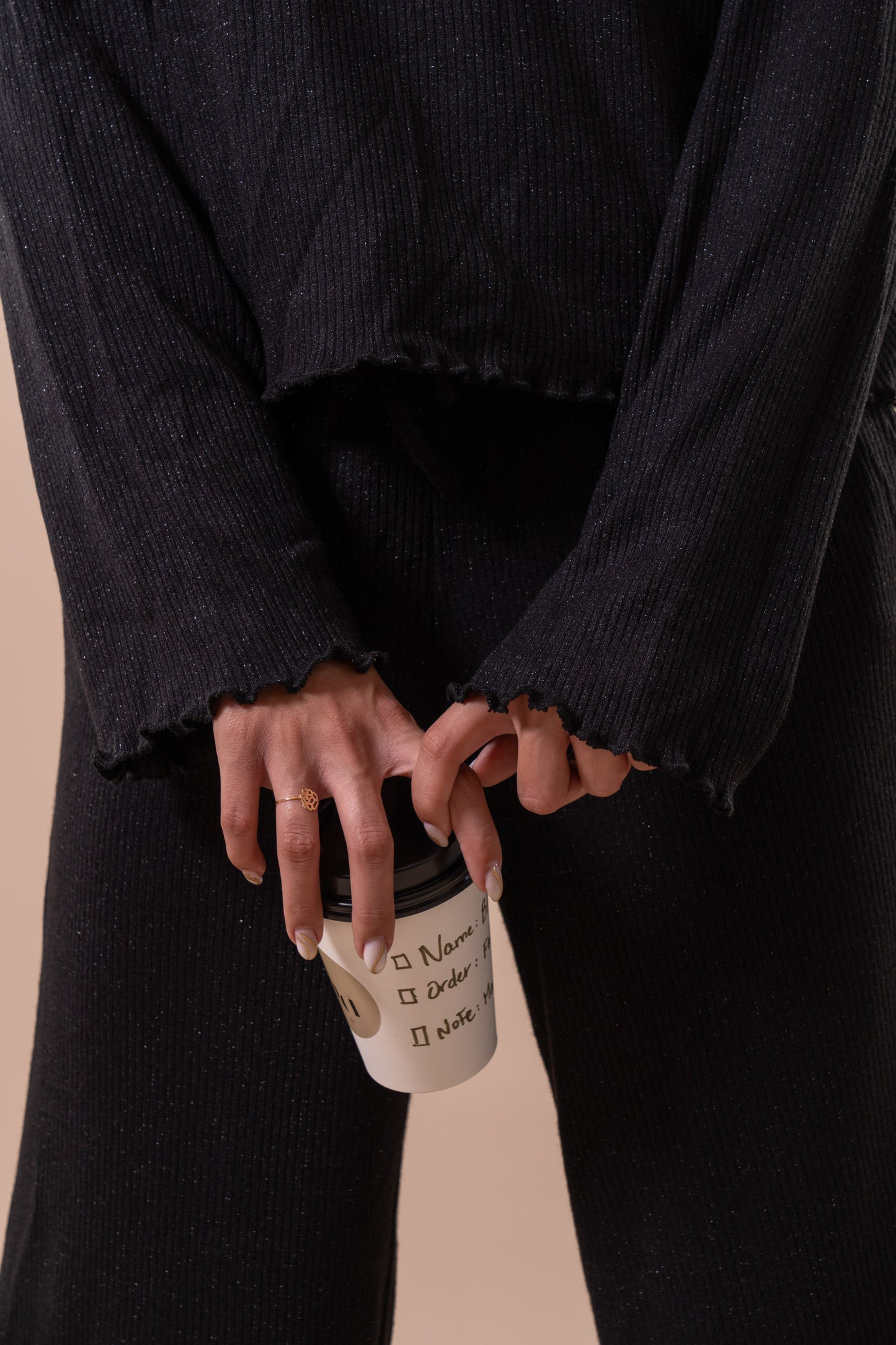 Frosted Frills Set - Black