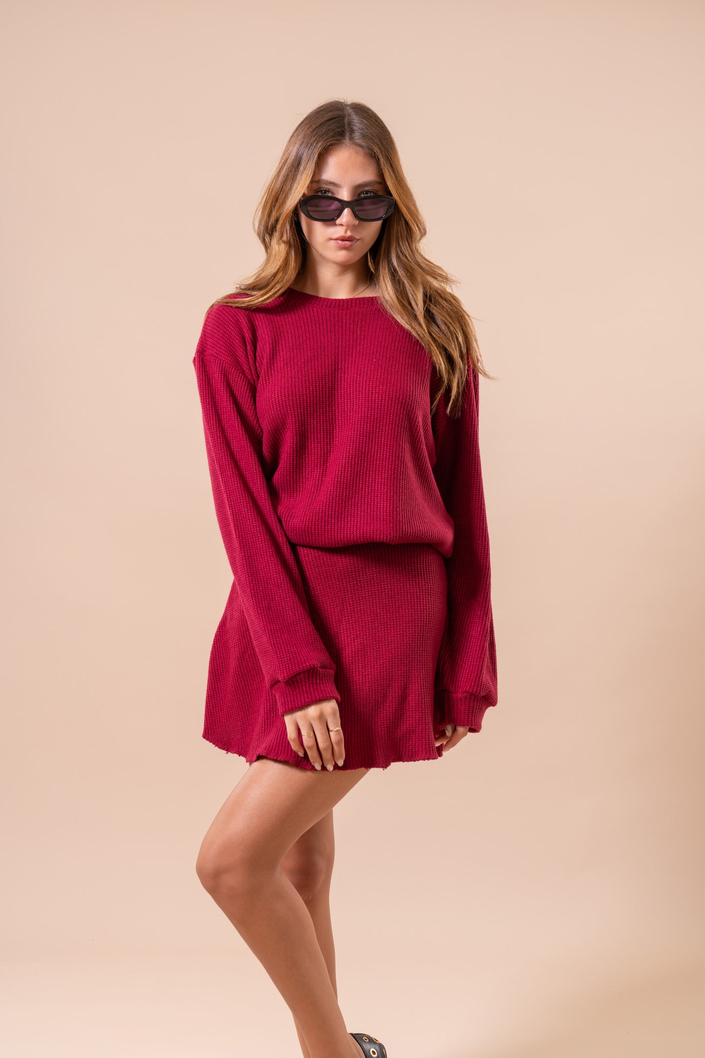 Blair Sweater - Cherry