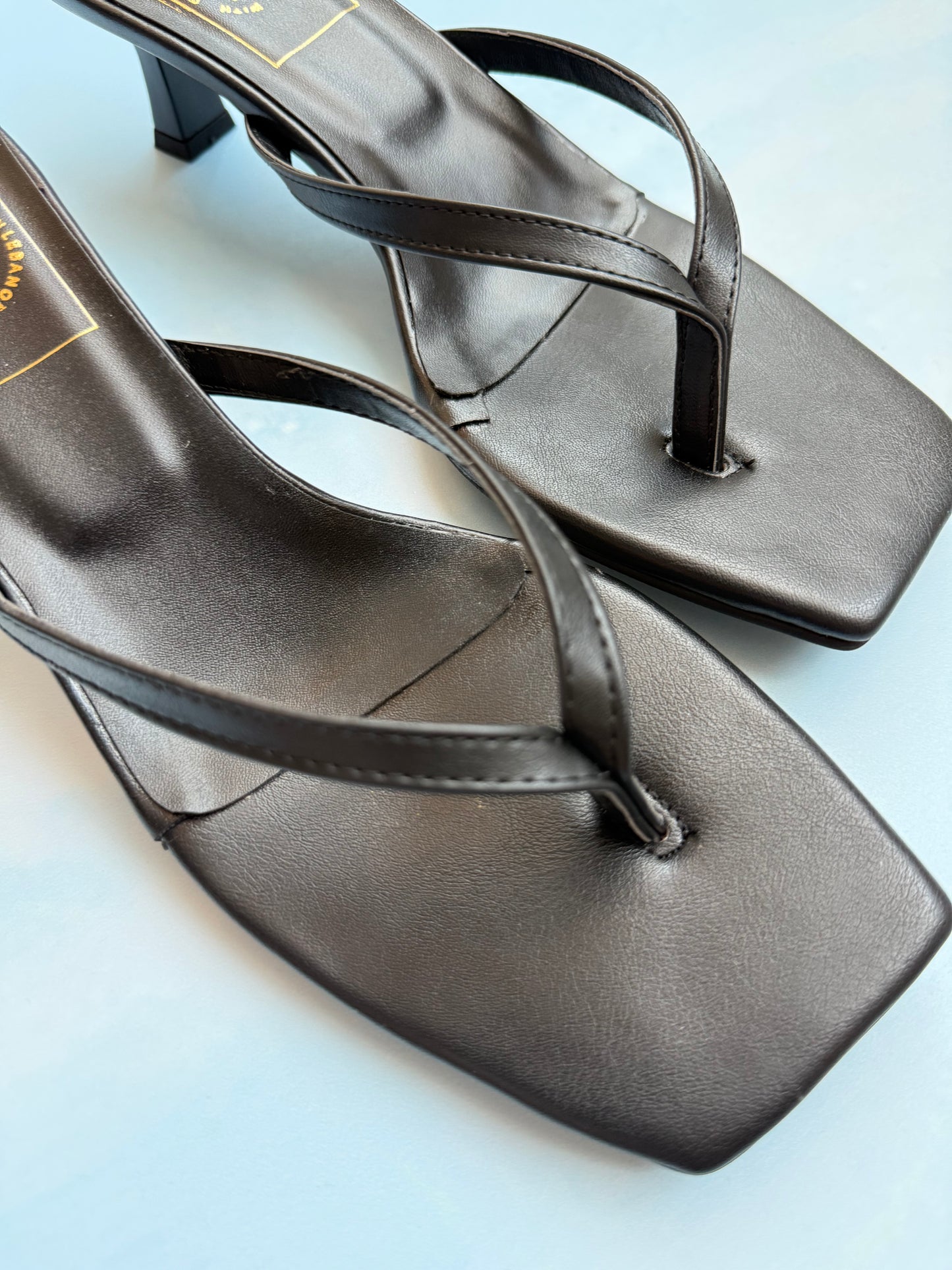 Bare Black Heel