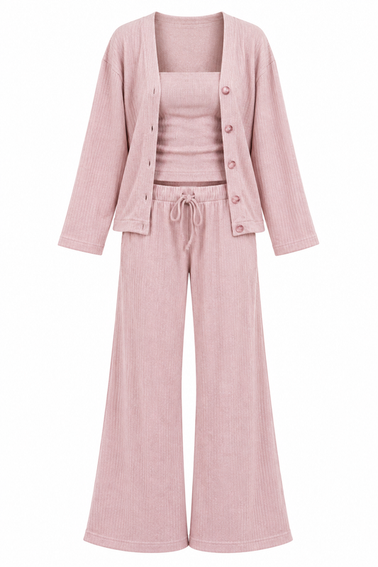 Elyse Three Piece Set - Pink