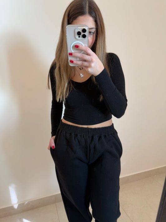 Black Fleece Sweatpants