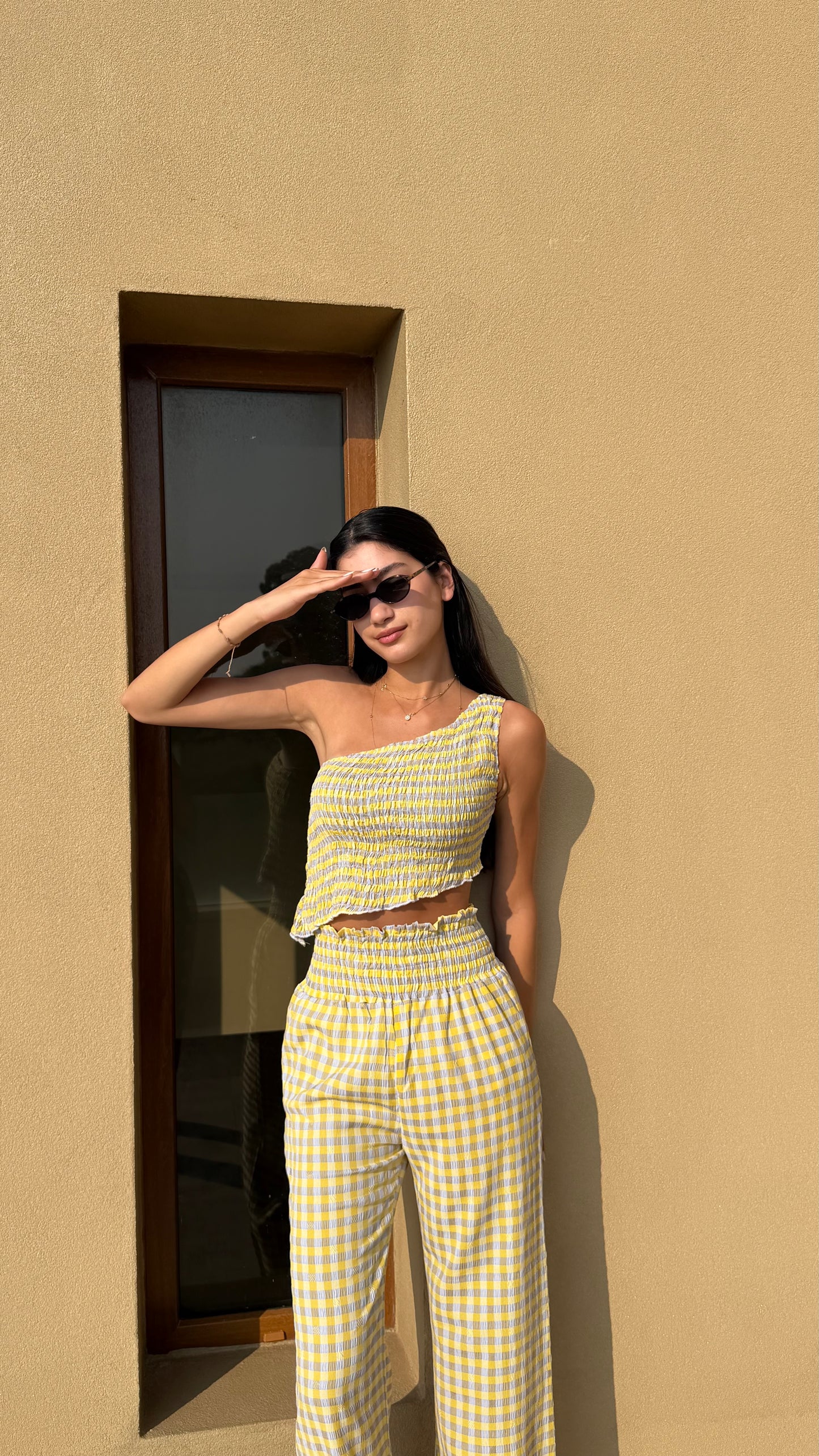 Lavender Lemonade Gingham Set