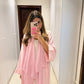 Pink Satin Abaya