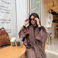 Brown Velvet Abaya