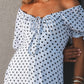 White Polka Dress