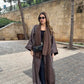 Layl Cocoa Dust Abaya