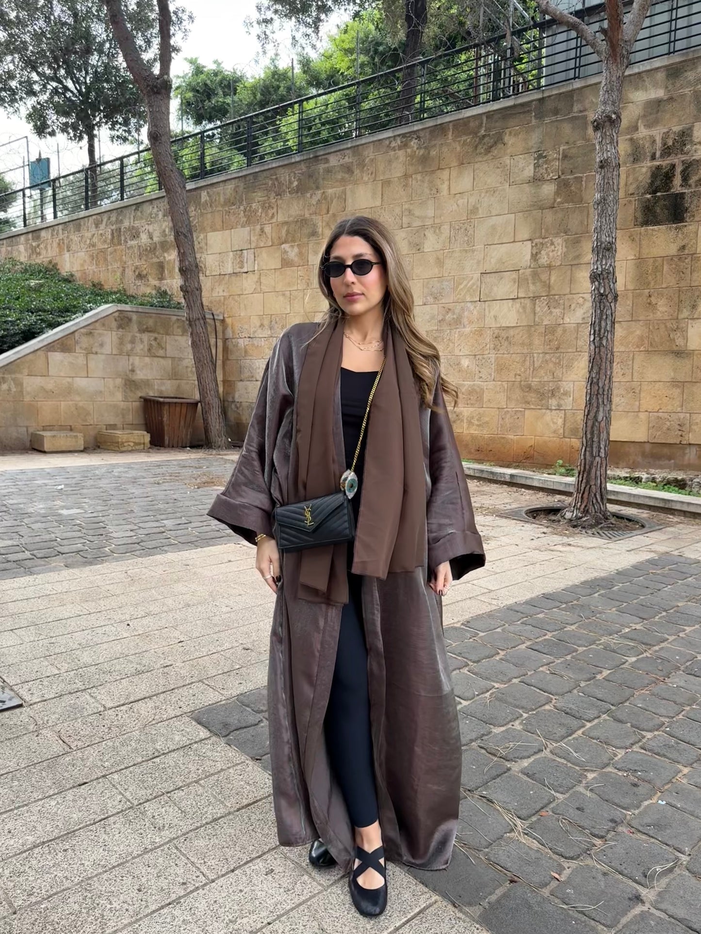 Layl Cocoa Dust Abaya