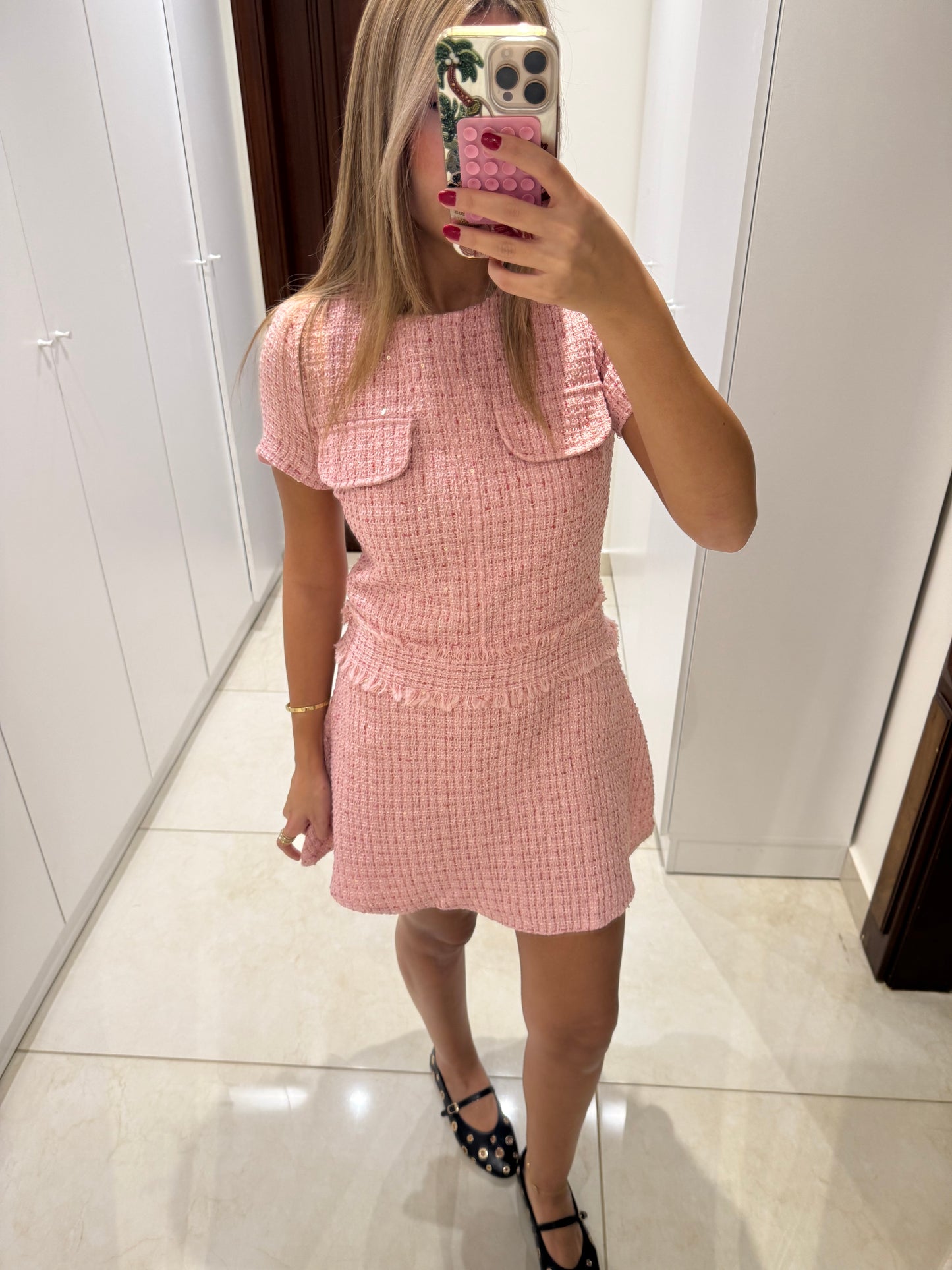 Peony Tweed Mini Dress