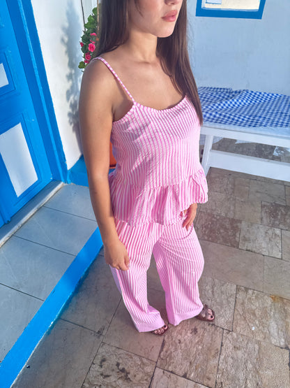 Pink Salt Stripes Set