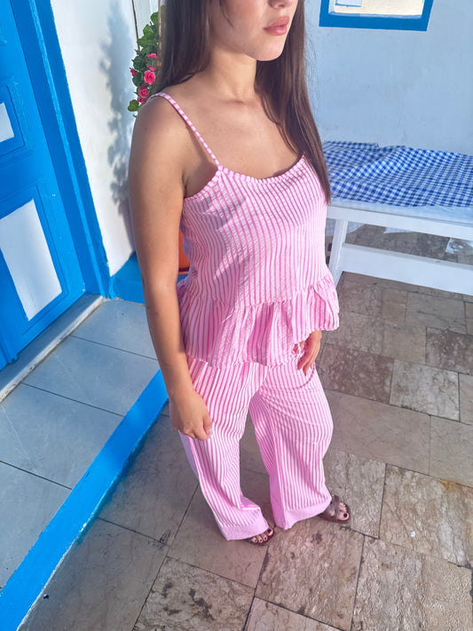Pink Salt Stripes Set