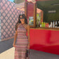 Hibiscus Berry Maxi Dress
