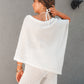 White Poncho Set