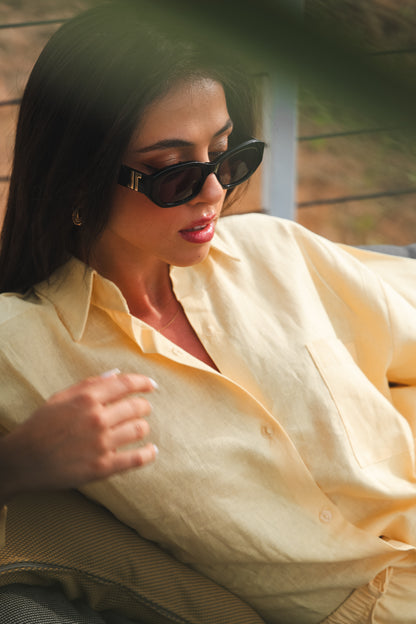 Signature Yellow Linen Chemise