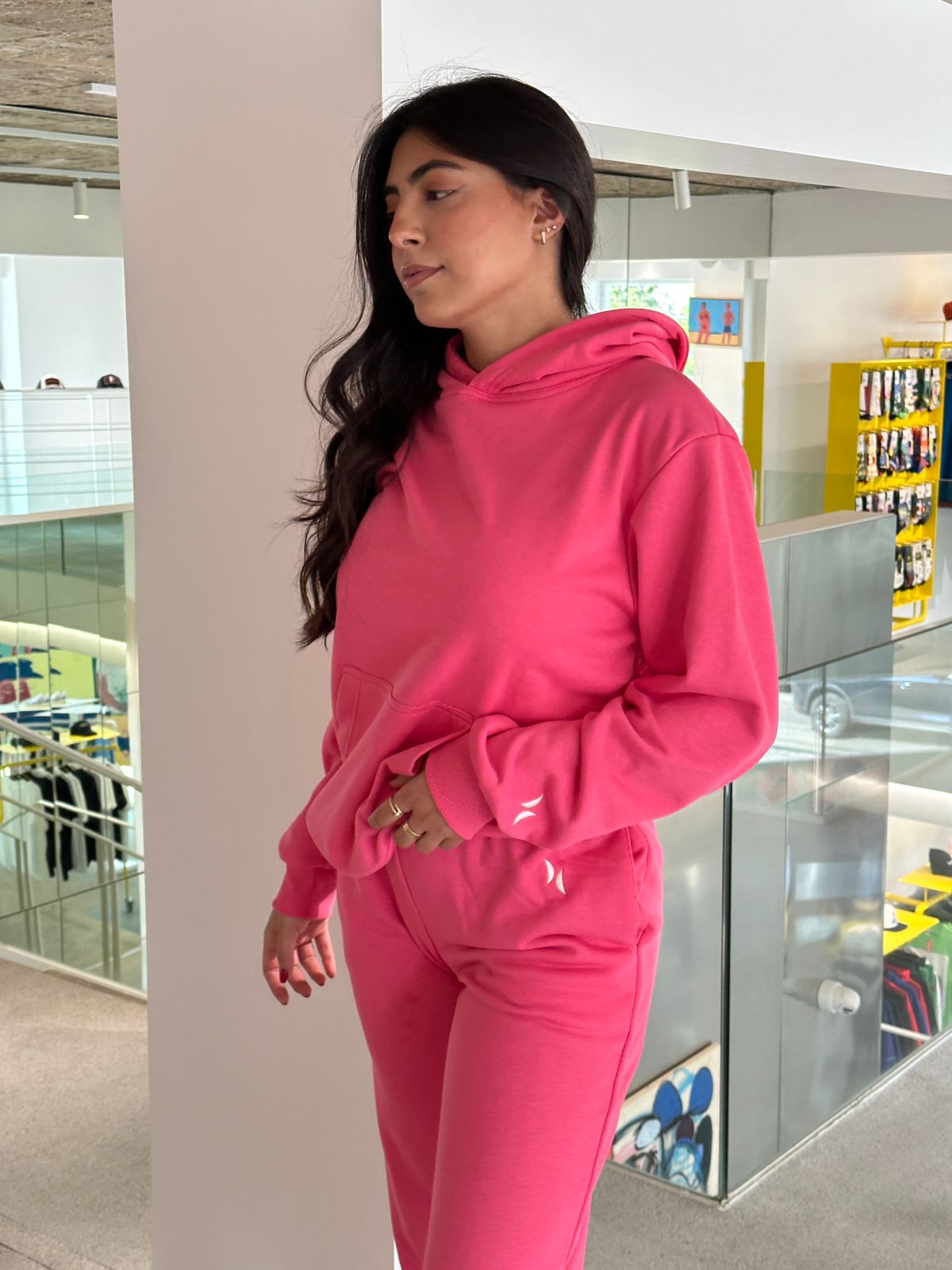 Pink Cotton Sweatpants