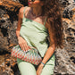 Signature Green Backless Linen Top