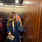Blue Satin Abaya