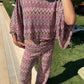 Hibiscus Berry Poncho Top