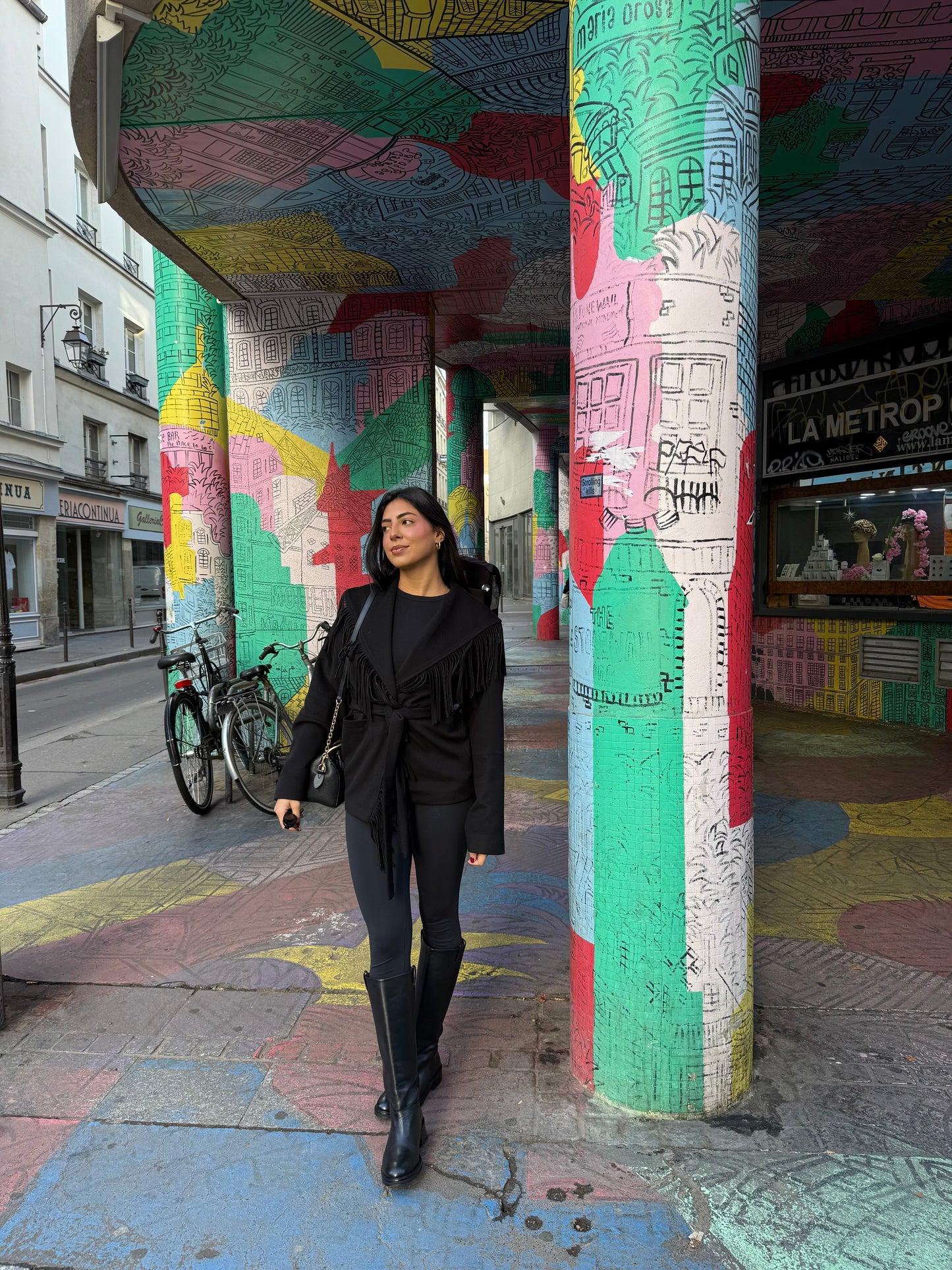 Raven Fringe Cashmere Jacket