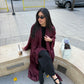 Cherry Satin Abaya