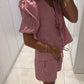 Cherry Gingham Puffy Top