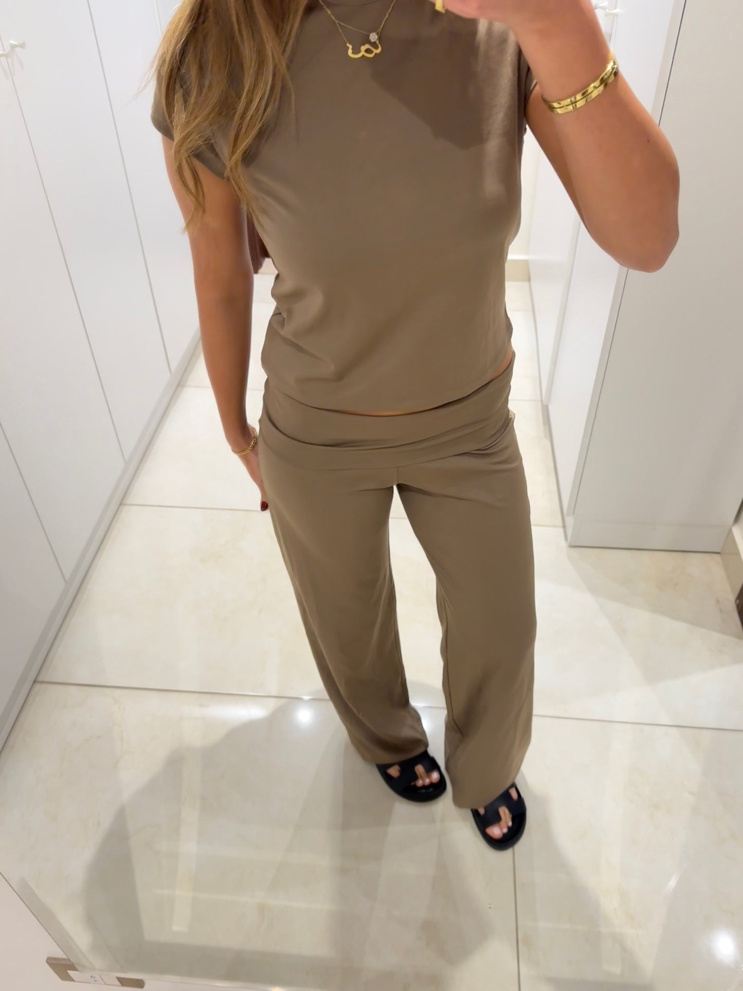 Sand Foldover Set - Regular Fit