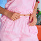 Pink Salt Stripes Set