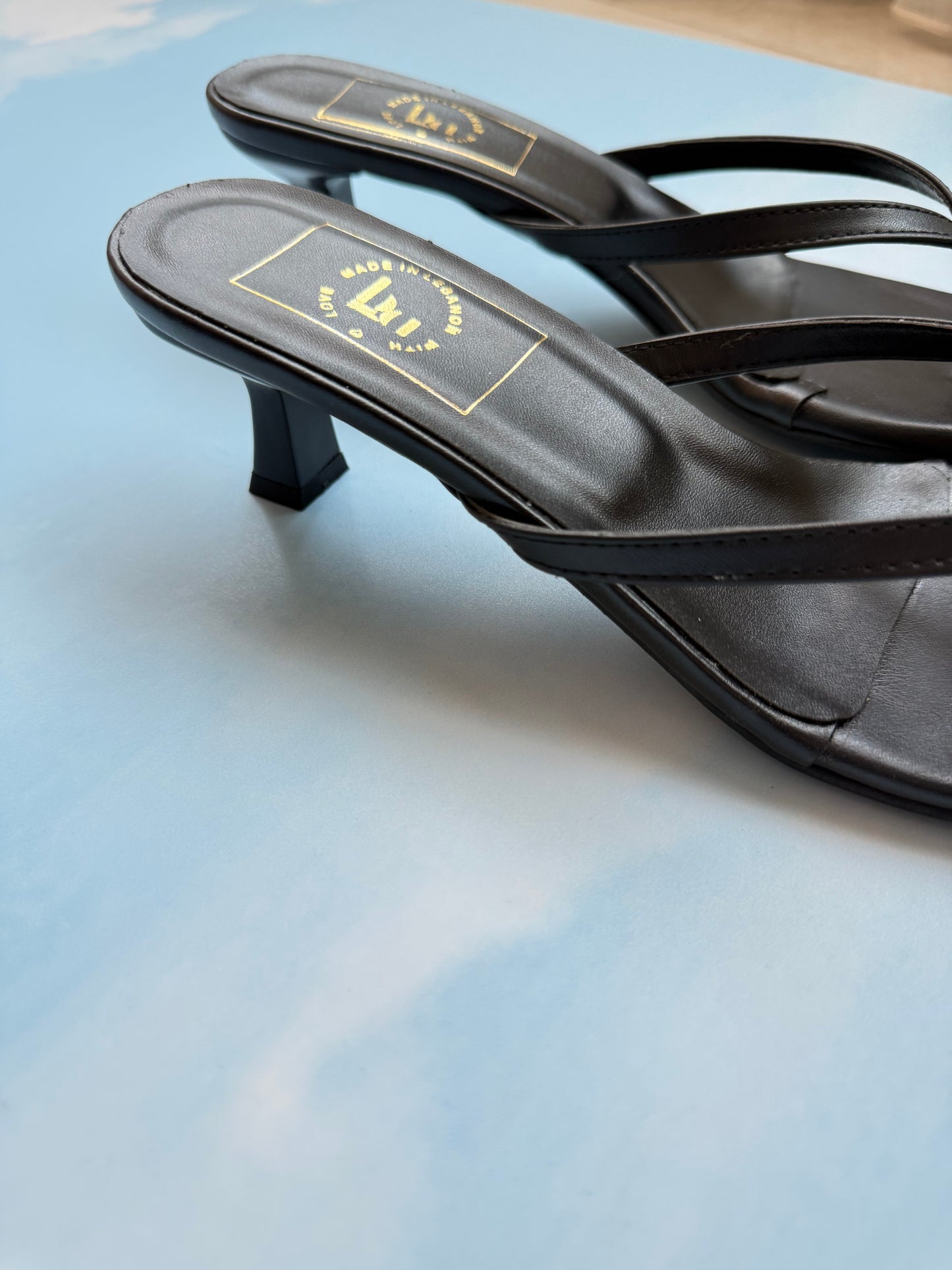 Bare Black Heel