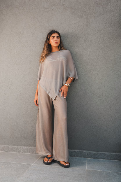 Gold Poncho Set