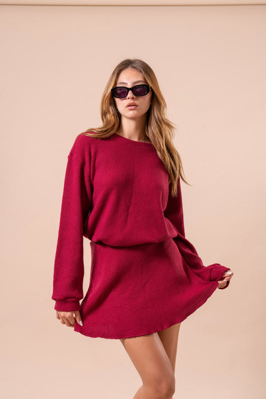 Blair Skirt - Cherry