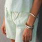 Light Green Linen Shorts