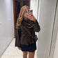 Camille Scarf Jacket - Espresso