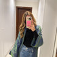 Green Reflective Abaya