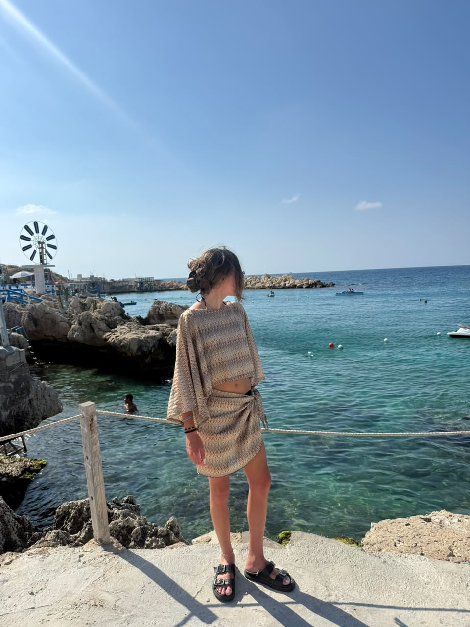 Olive Coast Mini Wrap Skirt