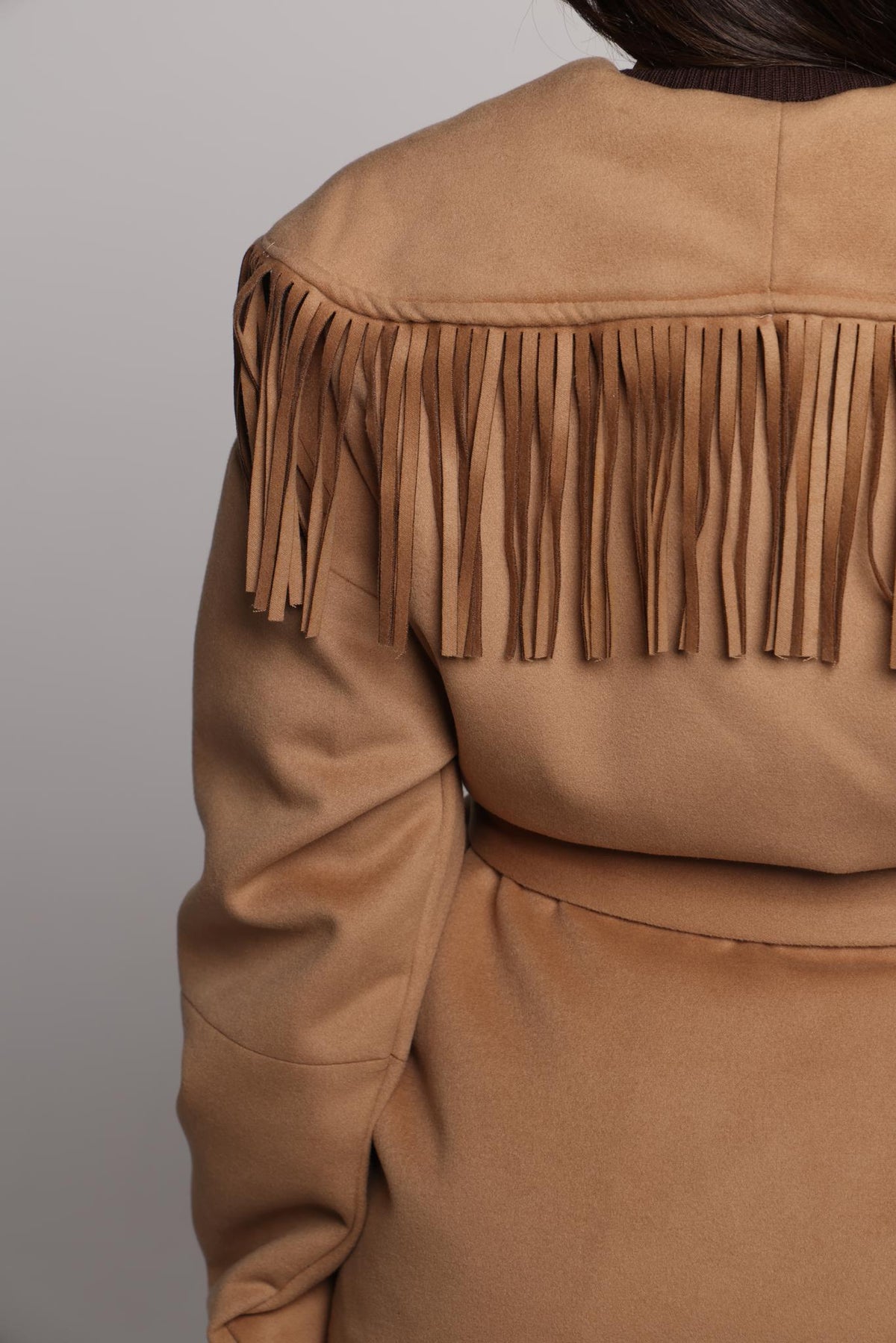 Maple Fringe Cashmere Jacket