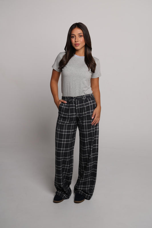 The Heritage Plaid Trousers - Charcoal