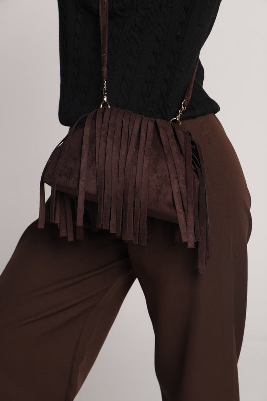 The Rodeo Fringe Bag - Espresso