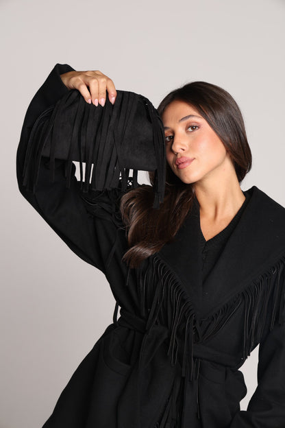 The Rodeo Fringe Bag - Black
