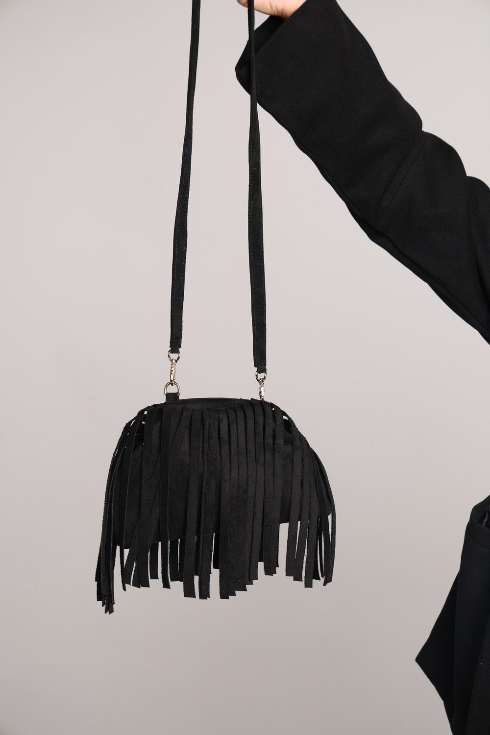 The Rodeo Fringe Bag - Black